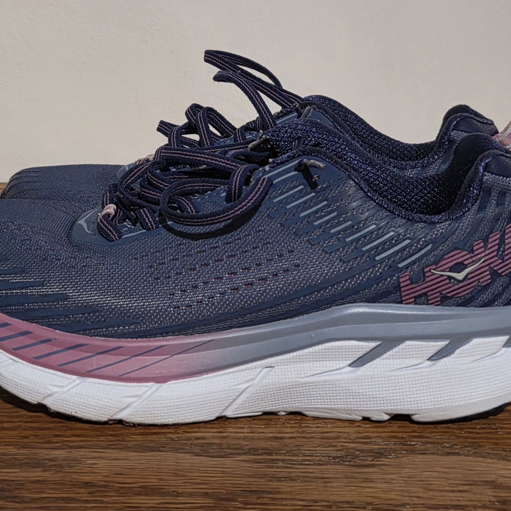 Hoka Women's Blue and Pink Athletic Shoes